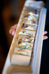 rolls, catered on a platter