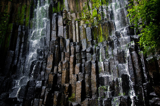 Waterfall Over Rectangle Stones - Suchitoto, El Salvador