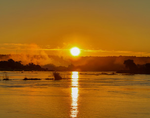 Victoria Falls at Sunset