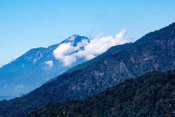 Fototapeta premium Mountains and clouds