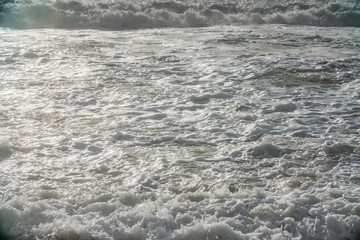 storm at sea, big waves