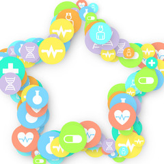 Fototapeta premium Pharmacy Background. Clinic Backdrop.