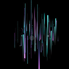 Fast Motion Neon. Glare Dynamic. Falling Glow.