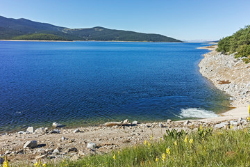 Landscape of Belmeken Dam, Rila mountain, Bulgaria