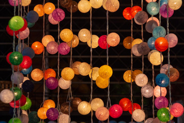 background with balls light