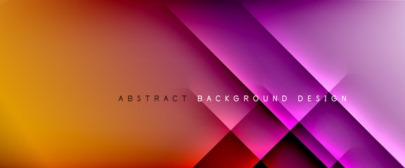 Trendy simple fluid color gradient abstract background with dynamic straight shadow line effect. Vector Illustration For Wallpaper, Banner, Background, Card, Book Illustration, landing page