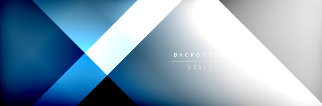 Abstract Background - Squares And Lines Composition Created With Lights And Shadows. Technology Or Business Digital Template