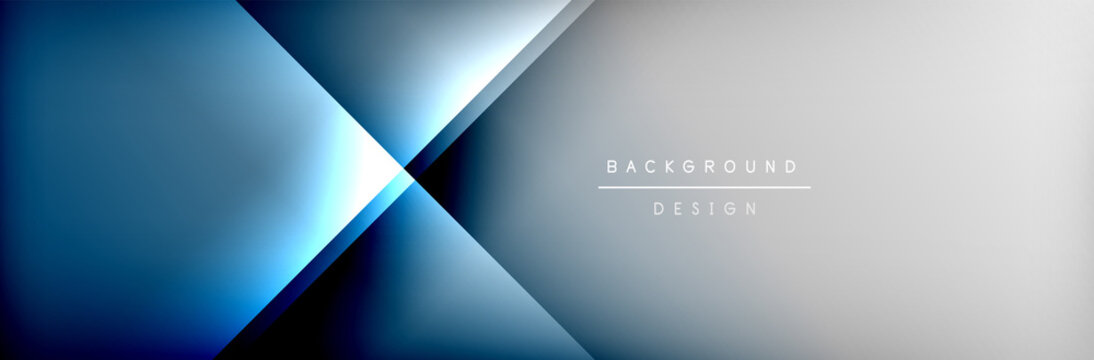 Abstract background - squares and lines composition created with lights and shadows. Technology or business digital template © antishock