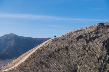 2 man hike in Bromo volcano