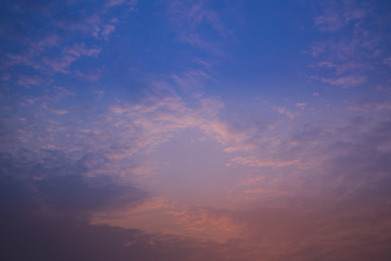 Beautiful sunset and sunrise sky.
