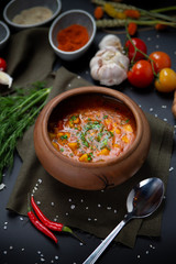 soup with vegetables