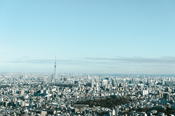 Obraz premium 東京都豊島区池袋から見た東京の景色