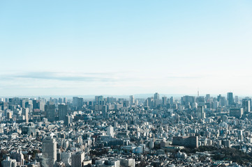 東京都豊島区池袋から見た東京の景色