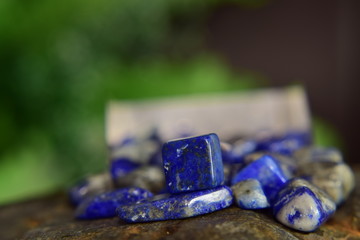 Lapis Lazuli Beautiful natural blue stone For making jewelry	
