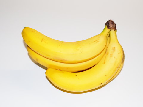 bunch of bananas isolated on white background