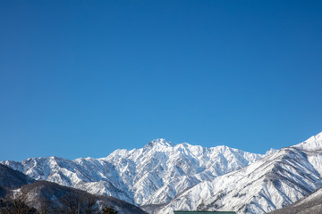 Fototapeta na wymiar 雪山　mountain