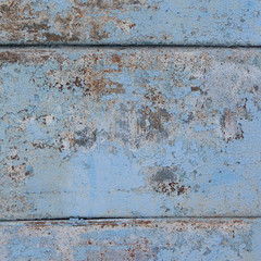 the texture of the rust is very old fence with peeling sky blue paint. Non-repetitive and diverse. The uniqueness of each image in the transitions and the amount of paint