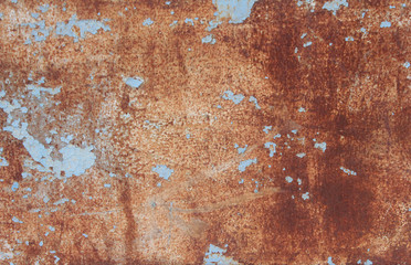 the texture of the rust is very old fence with peeling sky blue paint. Non-repetitive and diverse. The uniqueness of each image in the transitions and the amount of paint