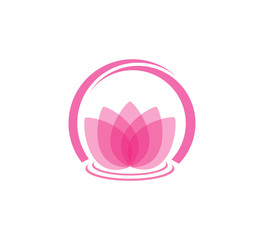 lotus vector logo concept design template
