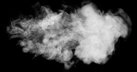white smoke with black background