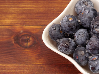 Delicious and juicy blueberries, varieties of emerald