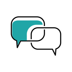 Fototapeta premium Bubble speech icon