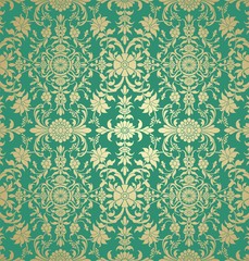 wedding card design, paisley floral pattern , India	