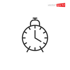 Alarm Clock Icon Design Vector