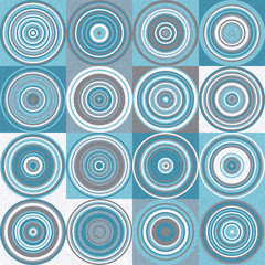 Pattern with random colored Circles Generative Art background illustration