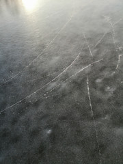 Cracks in ice as a background
