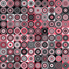 Pattern with random colored Circles Generative Art background illustration