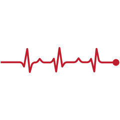 Art design health medical heartbeat pulse vector