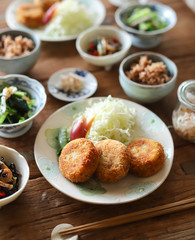 コロッケの晩御飯