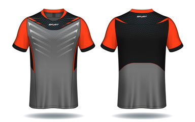 Soccer jersey template.sport t-shirt design.	