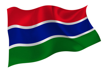 ガンビア　国　旗　アイコン