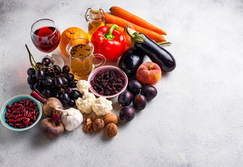 Antioxidants in products. Clean eating