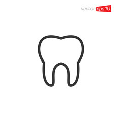 Tooth Dental Icon Design Vector