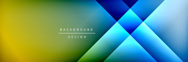 Abstract background - squares and lines composition created with lights and shadows. Technology or business digital template