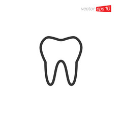Tooth Dental Icon Design Vector