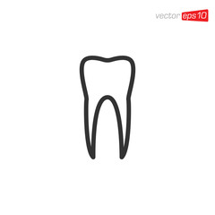 Tooth Dental Icon Design Vector