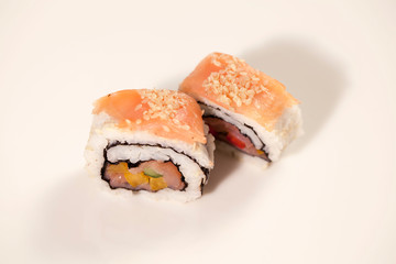 japanese sushi snack with vegetables