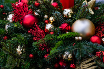 Fototapeta na wymiar Christmas festive composition