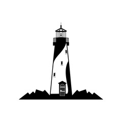 Vector of Lighthouse design isolated white background eps format