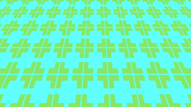 Colorful graphic pattern on a background with psychedelic and hypnotic effect, which moves on an inclined plane and moves upwards, in 16: 9 video format.