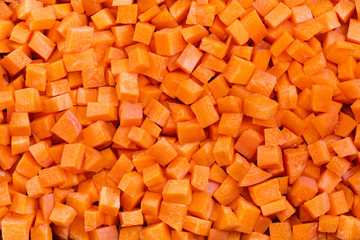 Chopped Carrot Cubes Pattern