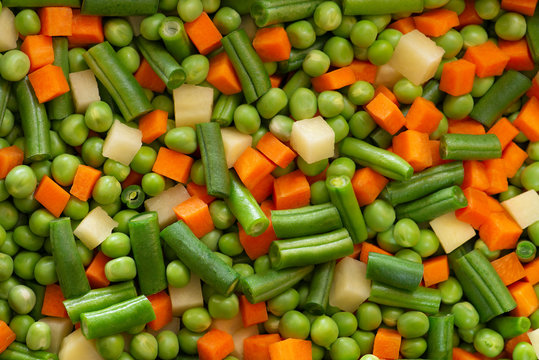 Background of Mixed Food Raw Chopped Vegetables