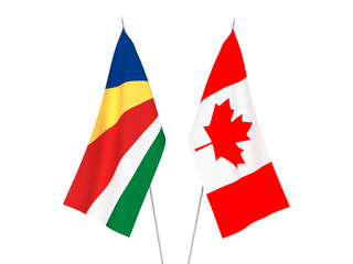 Seychelles and Canada flags