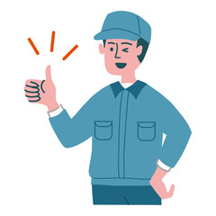 作業服　男性　いいね