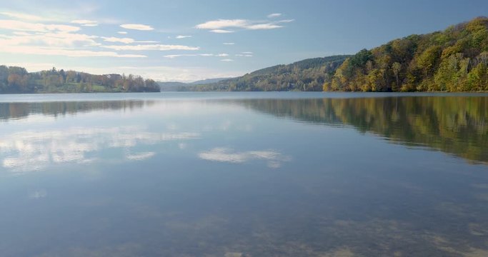 Timelapse of water ripples over a lake during Summer.