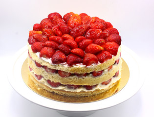  strawberry pie, fresh food fruit